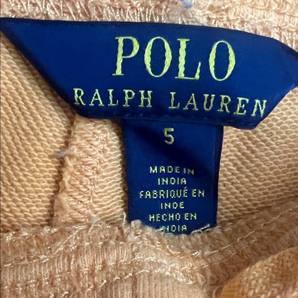 Polo by Ralph Lauren Kids' Yellow-Orange Cotton Shorts - Picture 2 of 2